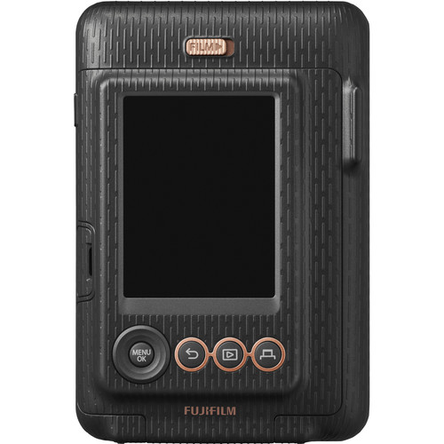 Fujifilm INSTAX MINI LIPLAY Hybrid Instant Camera, Elegant Black