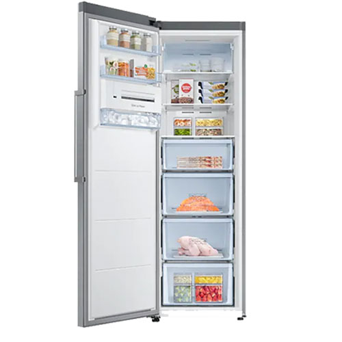 Samsung Tall One Door Refrigerator, No Frost, All Around Cooling, 300L, Inox, RZ32M71107F