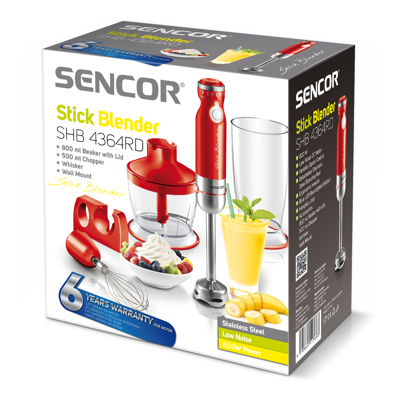 SENCOR Hand Blender SHB4364RD