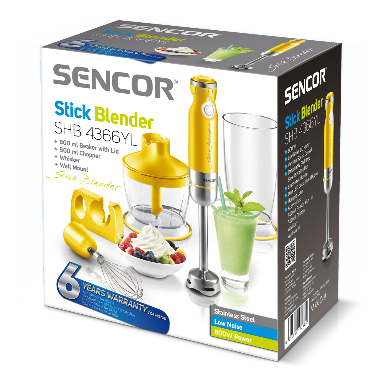 SENCOR Hand Blender SHB4366YL