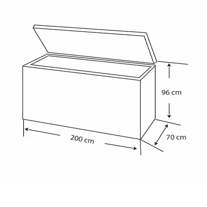 Concord Chest Freezer, Single Hinged Solid Door, 101KG, FC2200