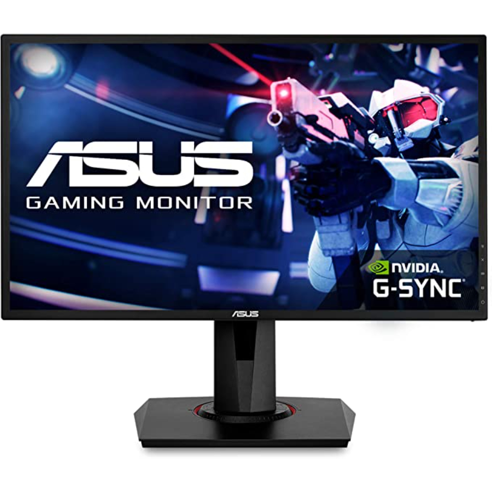 Asus Gaming Monitor 24-Inch, Full HD, 0.5MS, Overclockable 165Hz (Above 144Hz), G-Sync Compatible, Freesync Premium, ASU-VG248QG