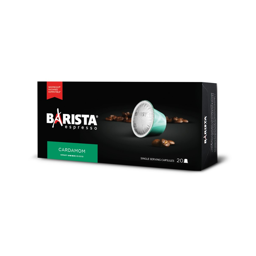 Barista Capsules Box Cardamom 20x6G(20Pcs), CAP00004