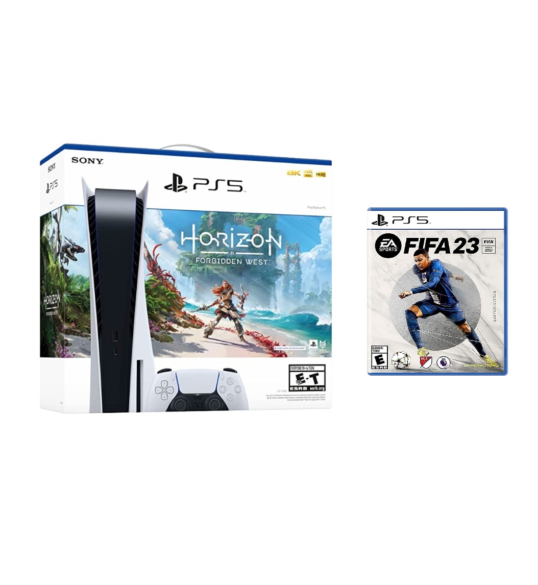 Sony, Playstation PS5 + Dual Sense + Horizon Forbidden West (Digital Game) + FIFA 23, PS5-257593