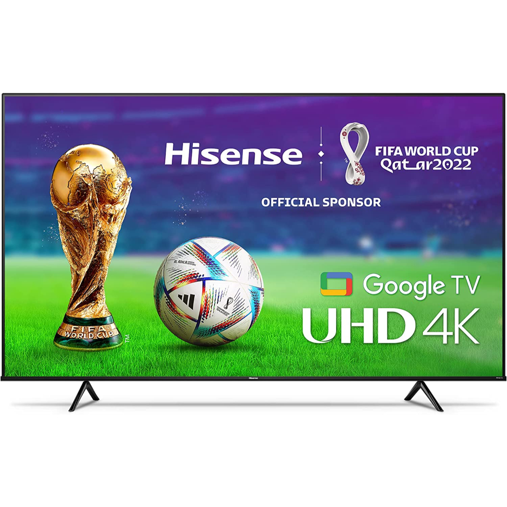 Hisense TV 50-Inch, 4K UHD, Smart, Framless, USB 2, HDMI 3, OS Vidaa U4, Power 100W, Bluetooth, HSN-50A62HS