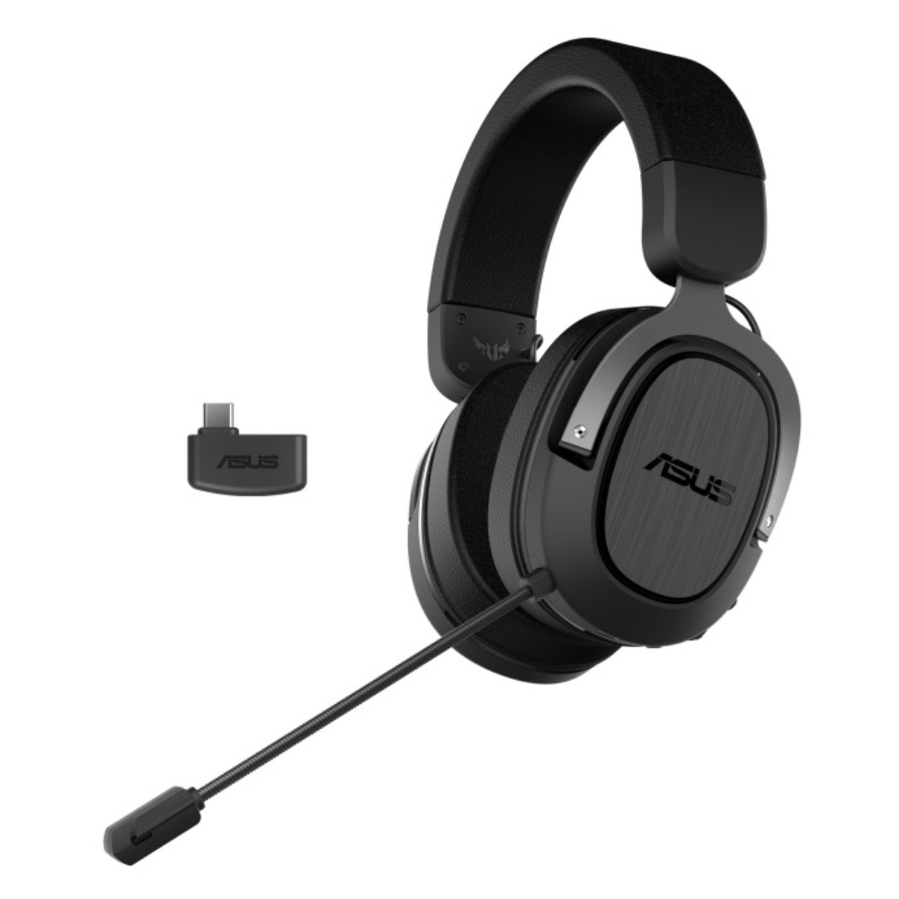 Asus Tuf H3 Wireless Gaming Headset, 2.4 GHZ, USB-C Dongle, 7.1 Surround Sound, Deep Bass, Lightweight Design. Compatible With Pcs, PS5, Nintendo, ASU-90YH02ZG