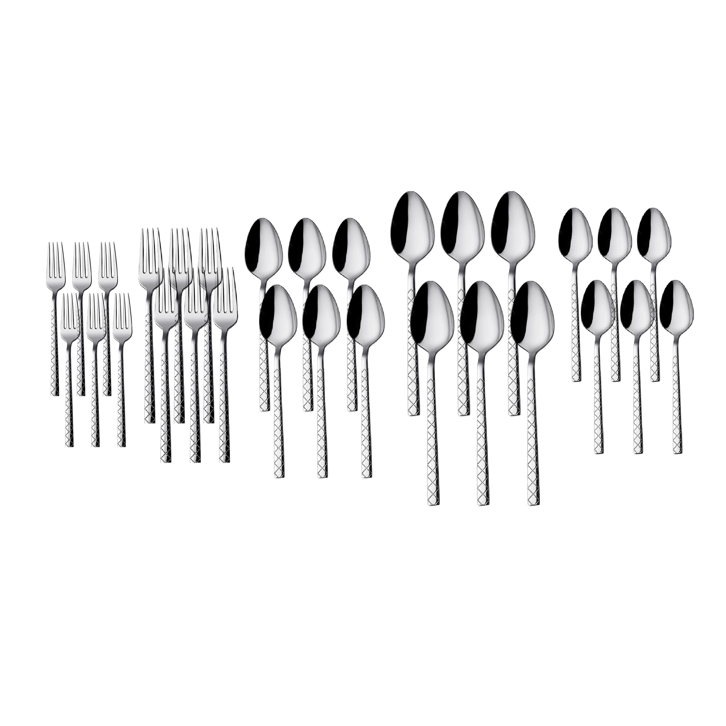 INCI Cutlery Set 30PCS Stainless Steel Parca, TUR-INCI30
