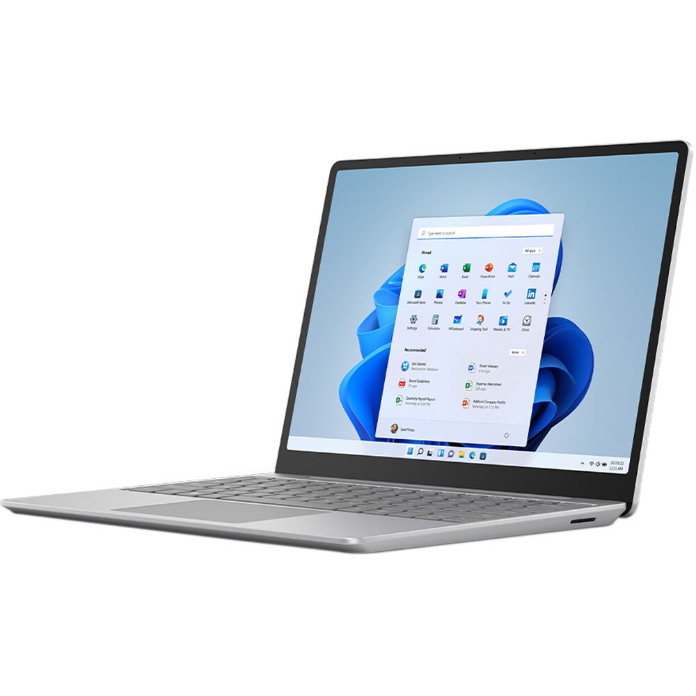 Microsoft Surface Laptop GO2 Platinum 12.4-Inch, Intel Core I5-1135G7, 8GB DDR4, 128GB SSD, W11H, 8QC-00001