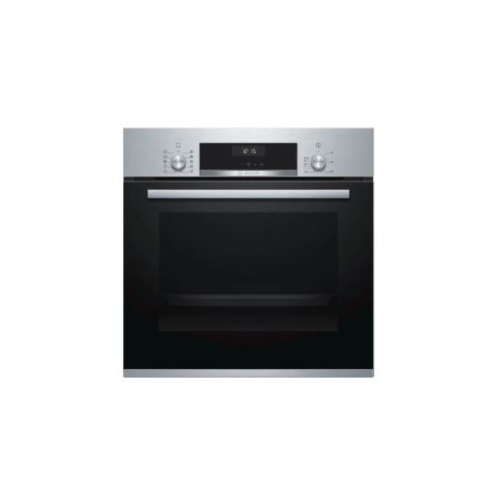 Bosch Built In Oven 66L, 8 Programs, Class A, Dimensions (HxWxD): 59.5x59.4x54.8cm, Stainless Steel, Made In Turkey, BOS-HBJ558YS0Q