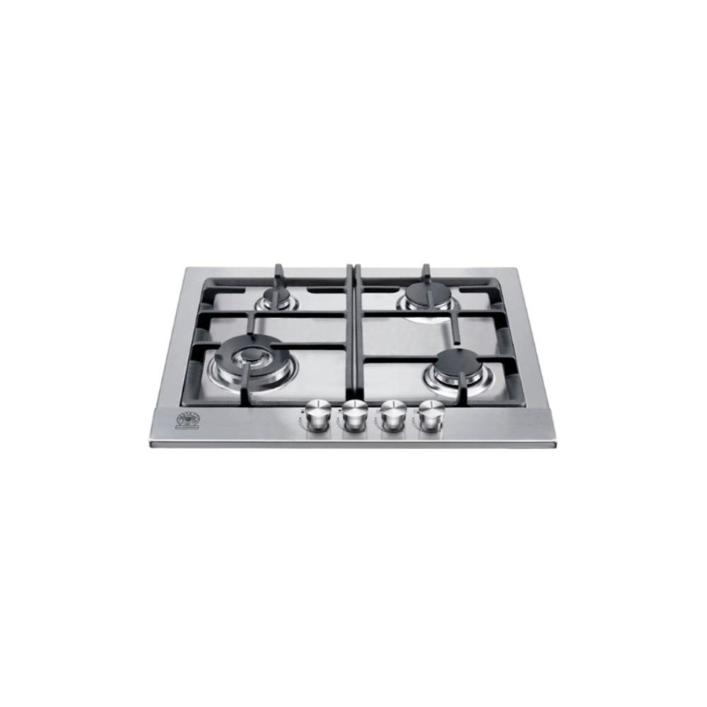 La Germania Hob Built-In 60cm Hob, 3+1 Triple Gas Burner(4Kw), Cast Iron Pan Support, One Touch Knob Ignition, Full Safety Valves, Stainless Steel, LGE-P64LELX