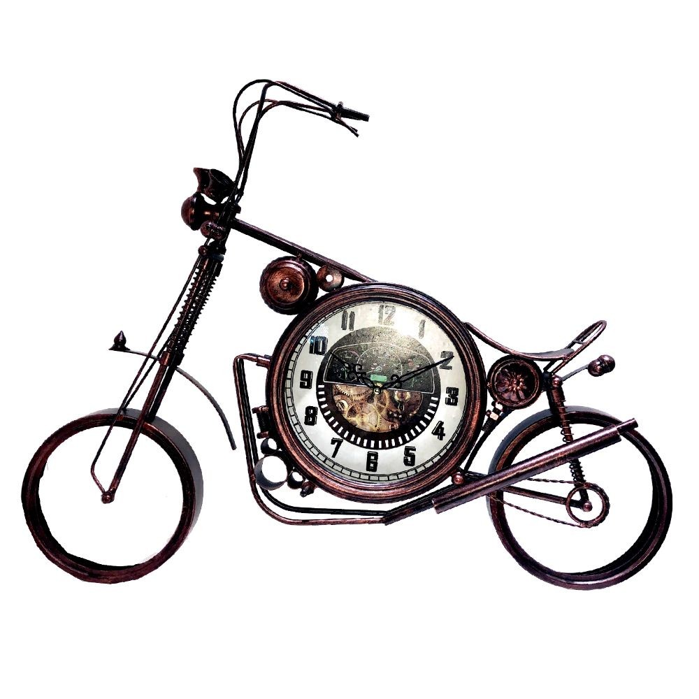 Kotobcity, Vintage Wall Clock (Bicycle), Metal, Glass Clock Cover, SK078