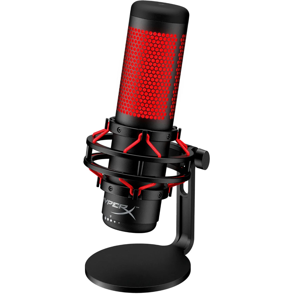HyperX Usb Condenser Gaming Microphone Quadcast BLK-RD HyperX-MICQC BK, 4P5P6AA