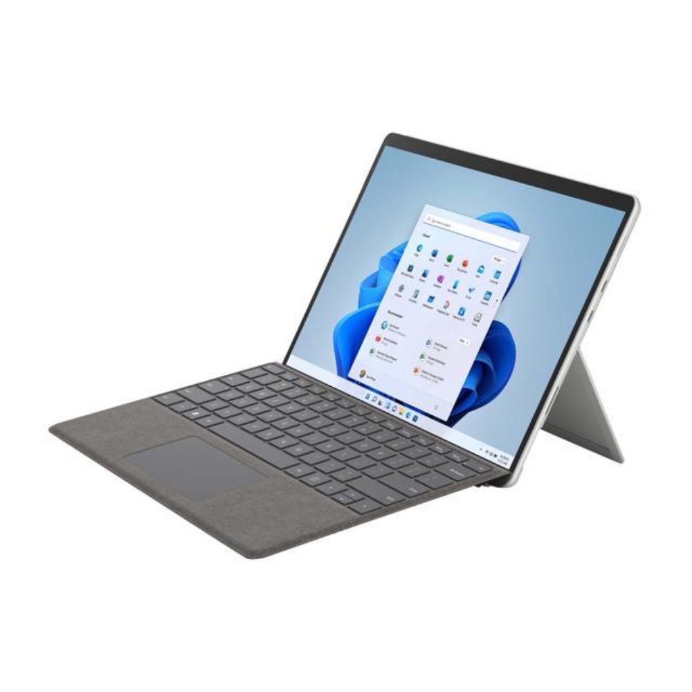 Microsoft Surface Pro 8 Platinum, 13-Inch, Intel Core I5-1185G7, 8GB DDR4, 256GB SSD, W11H, With Keyboard + Pen, 8PQ-00001