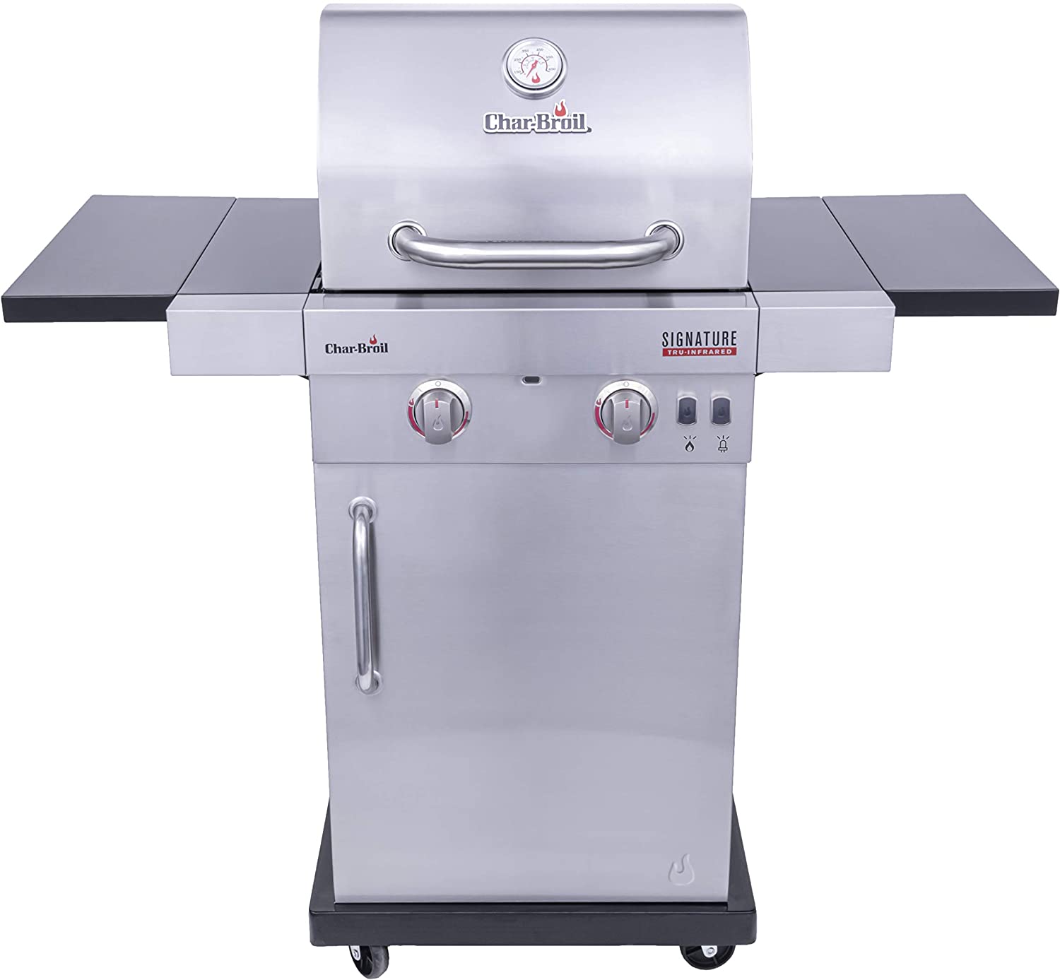 Char-Broil  Signature TRU Infrared 2-Burner Cabinet Style Gas Grill, Stainless Steel, 463632520 
