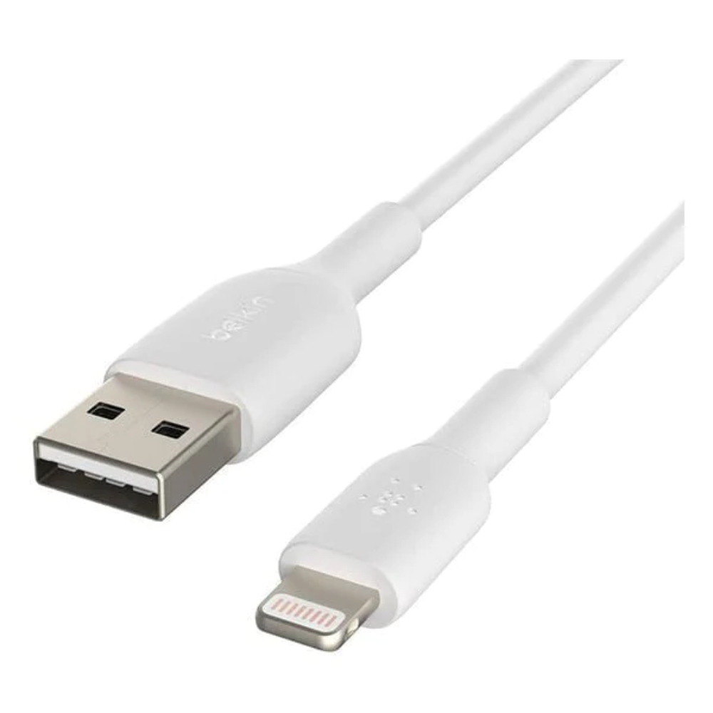 Belkin Boost Charge Lightning To USB-A Cable, 1M, White (2-Pack), CLC-CAA001BT1W
