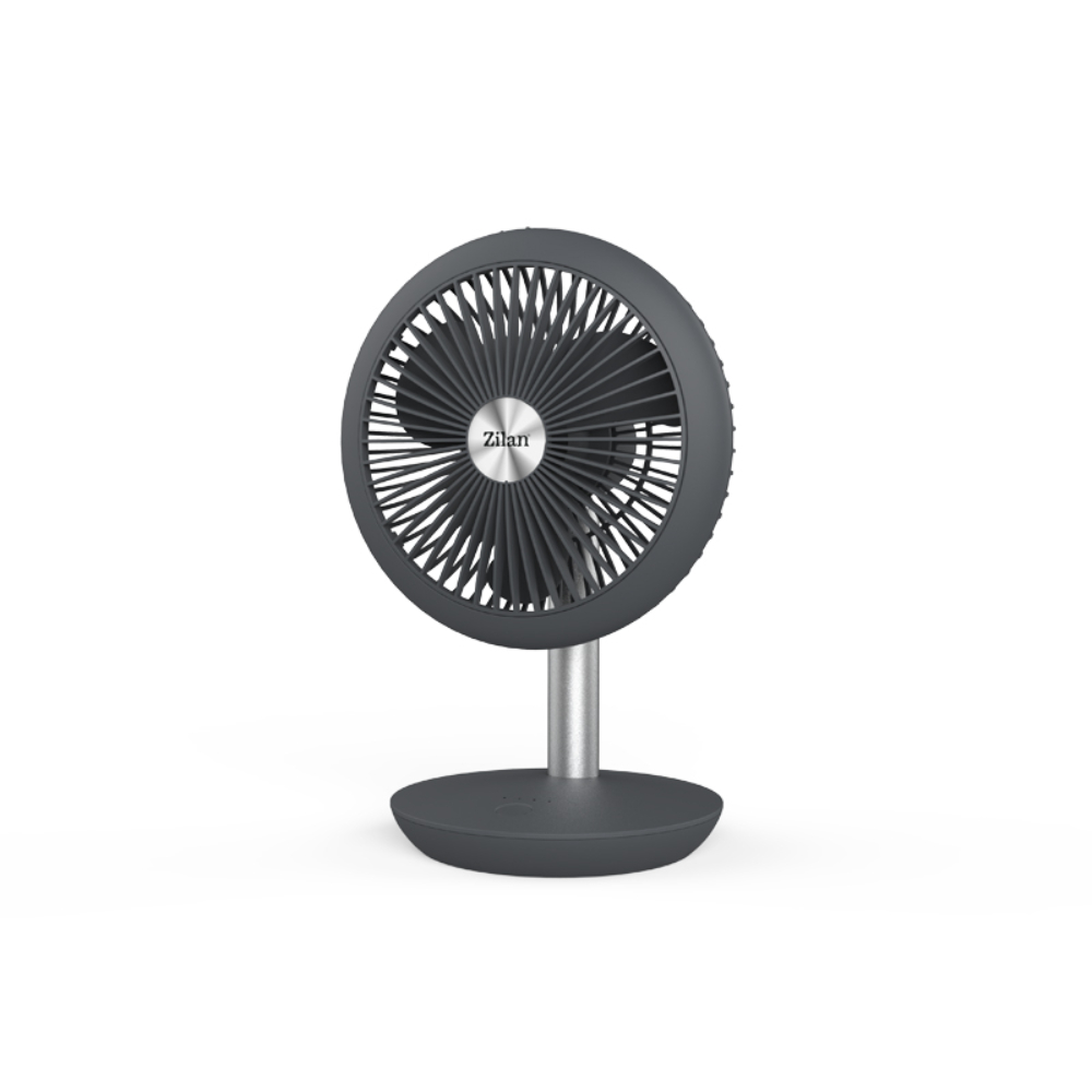 Zilan Rechargeable Usb Table Fan, 4 Speeds, High Speed: 4H, ZLN4000