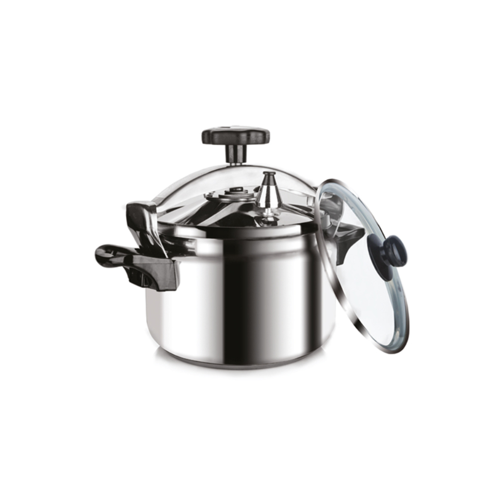 Zilan Pressure Cooker 10L Stainless 18/10 + Additional Glass LID, ZLN3062
