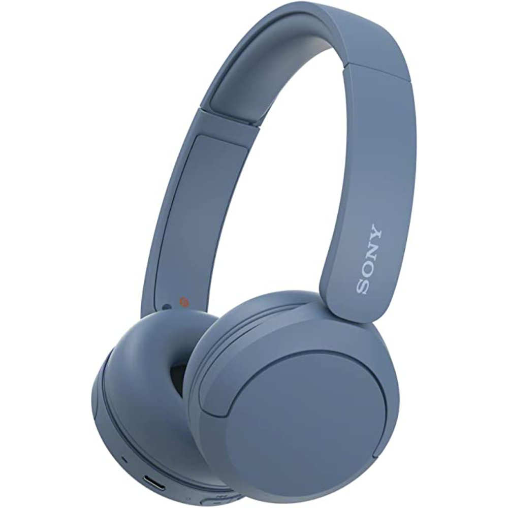 Sony Wireless Headphones With Microphone, Blue, SON-CH520BLU