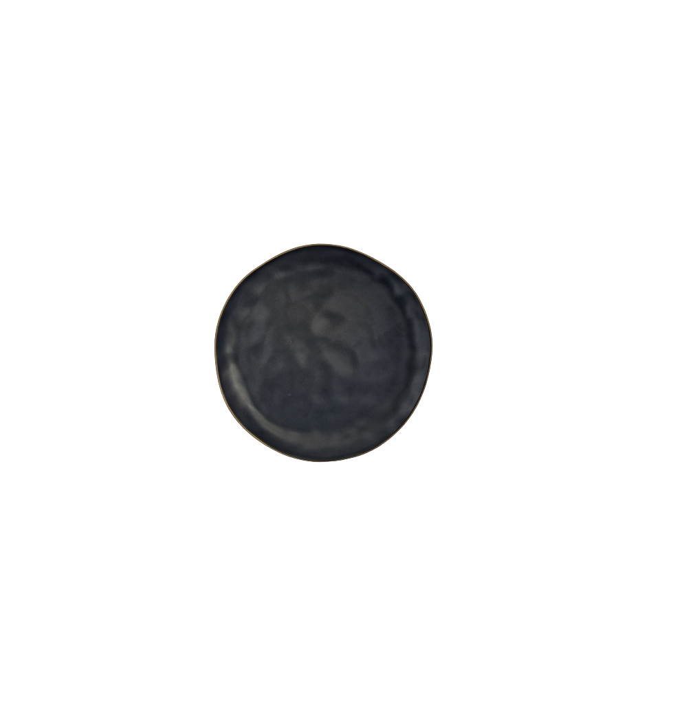 Keramika Plate Matt Gold 26cm Black, TUR-206F956