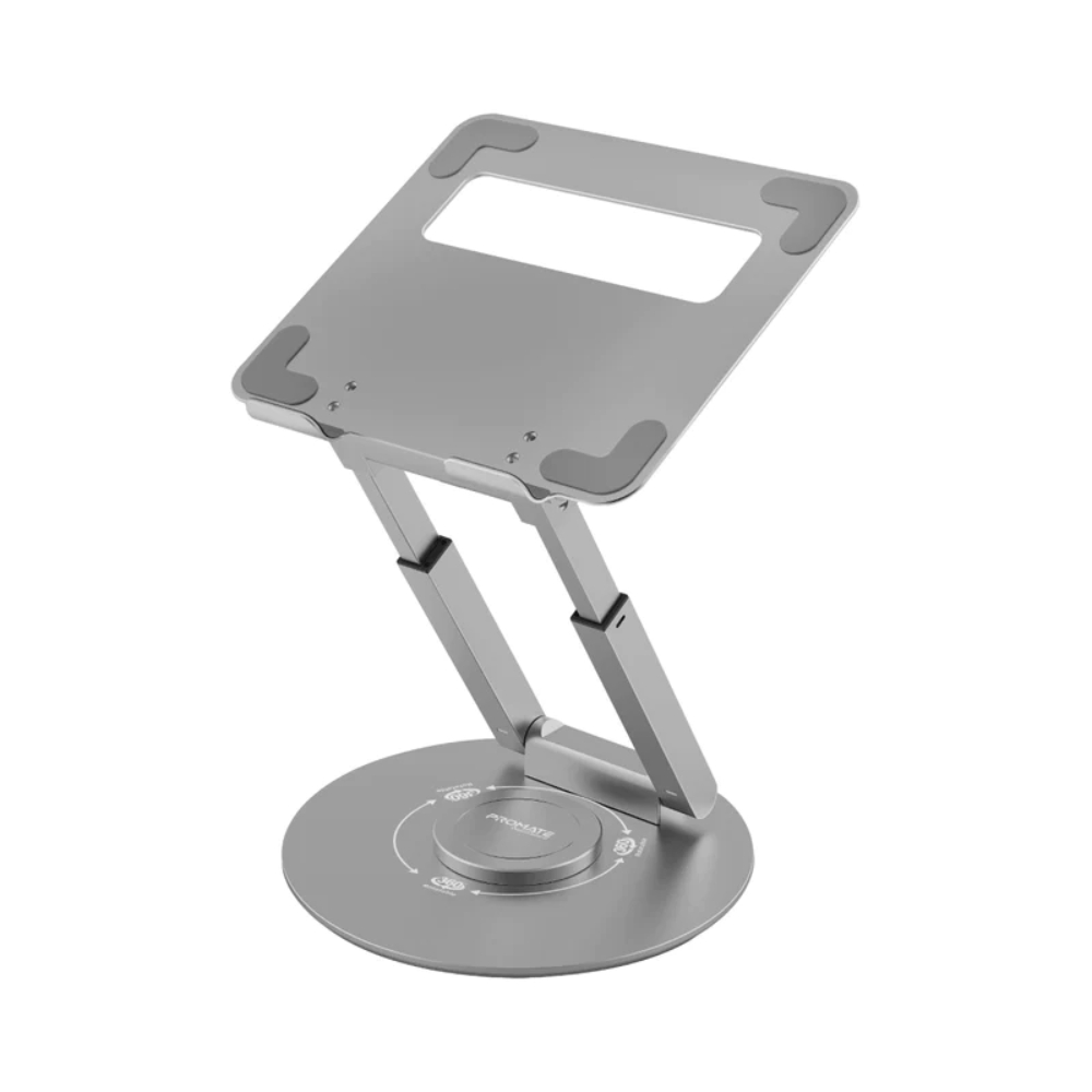 Promate Ergonomic Multi-Level Aluminium Laptop Stand, CLC-Desk6GREY