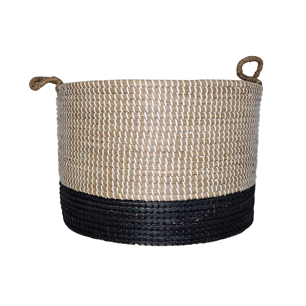 Cannon Basket Round With Handles L Seagrass, CAN-SGP68C