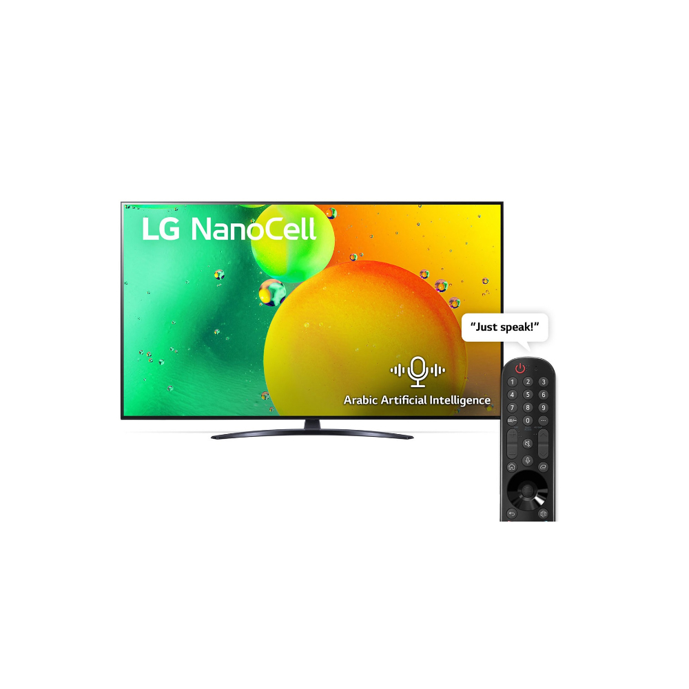 LG NanoCell TV 55 Inch NANO79 Series, Cinema Screen Design 4K Active HDR WebOS Smart AI ThinQ, 55NANO796C