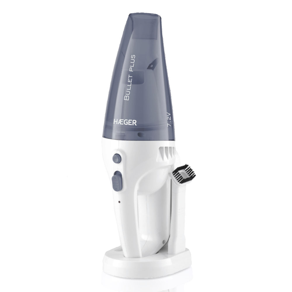 Haeger Bullet Plus Rechargeable Hand Held Vacuum Cleaner (Grey), PV-45G.004A