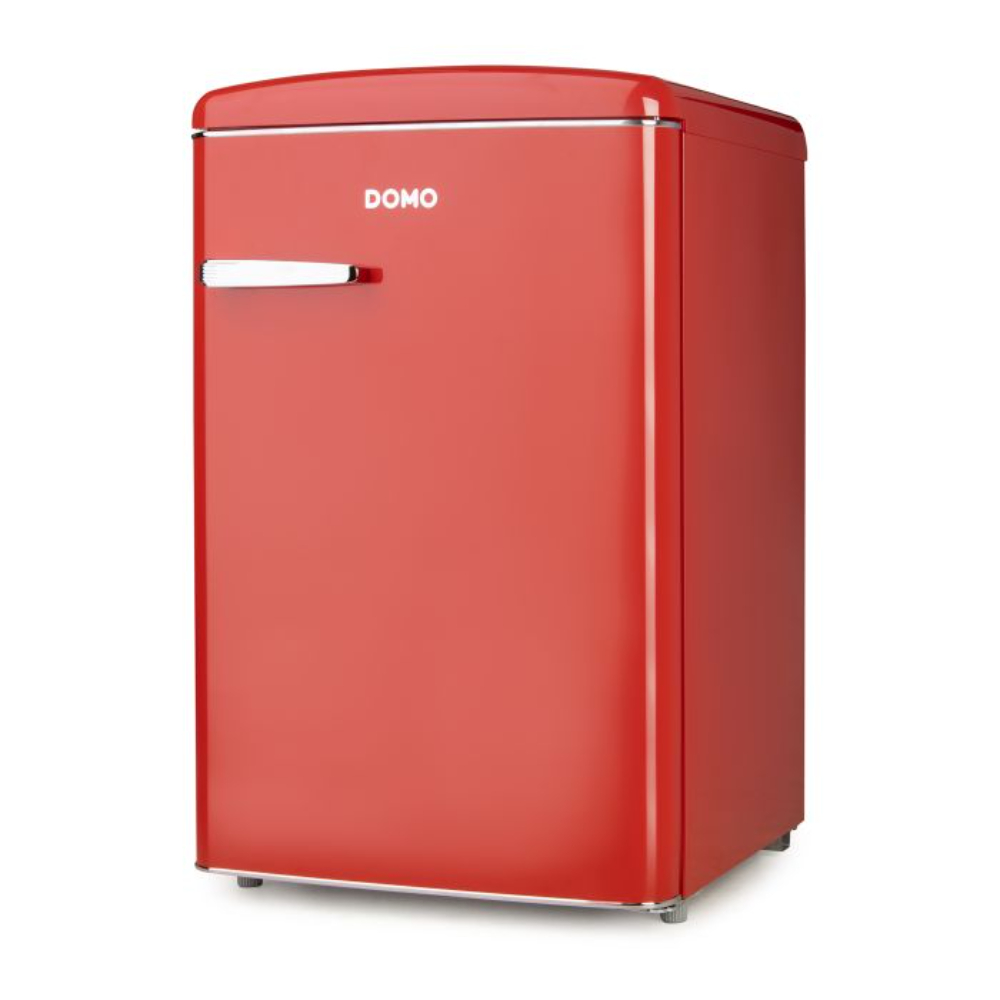 Domo Refrigerator Stand Alone Full Door, 5 CU FT, HxWxD 87x54x60cm, Red, DOMO-DO91703R