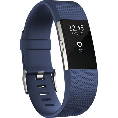 Fitbit  Charge 2 Fitness Watch, Blue, Large , FB407SBUL