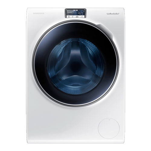 Samsung FRONT LOAD WASHER WITH ECO BUBBLE, 10KG, 1600RPM, WHITE WITH BLUE CRYSTAL DOOR, TOUCH SCREEN, SMART CONTROL, WHITE, WW10H9600EW                                  