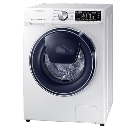 Samsung Front Load Washer With Eco Bubble, Quick Drive 9Kg, 1400Rpm, Add Wash, White, WW90M6450PW