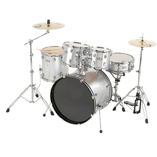 ABC Drum Set, 22-Inchx16-Inch Size, Standard, Flashing Silver/Diamond Flash Brown Color, M437