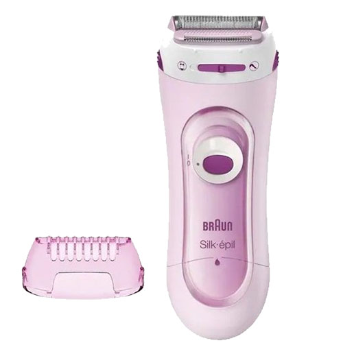 BRAUN SILK EPIL LADY SHAVER, CORDLESS, 2 IN 1 SHAVER AND TRIMMER, PINK, LS5103