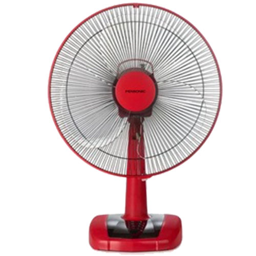 PENSONIC FREE STANDING FAN, 3 SPEEDS, 50W POWER, 16'' TRANSPARENT FAN BLADE, MOTOR WITH SAFETY FUSE, RED, PF4100