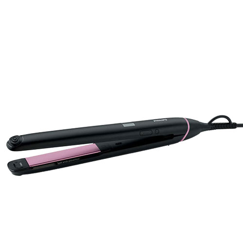 PHILIPS Straightcare Vivid End Hair Straightener, 11 Temperature Settings, Ionic Conditioning, 105MM Extra Long Plates, Untemp Sensor, 30 Second Fast Heat Up, BHS675