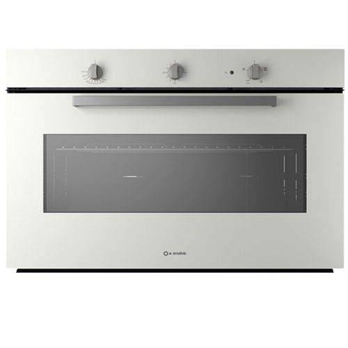 Smalvic Built In Gas Oven, 90Cm Dimensions, 110L Cavity Volume, Knobs, White, FI-95GET C BEST WHITE