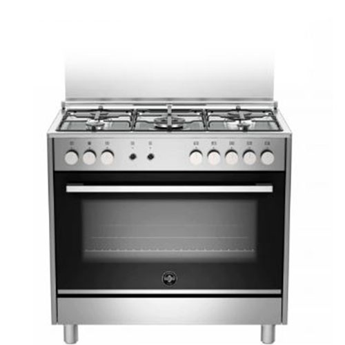 LE GERMANIA COOKER, GIANT OVEN 142L, 5 BURNERS, CAST IRON STAINLESS STEEL, TUS95C30DXCI