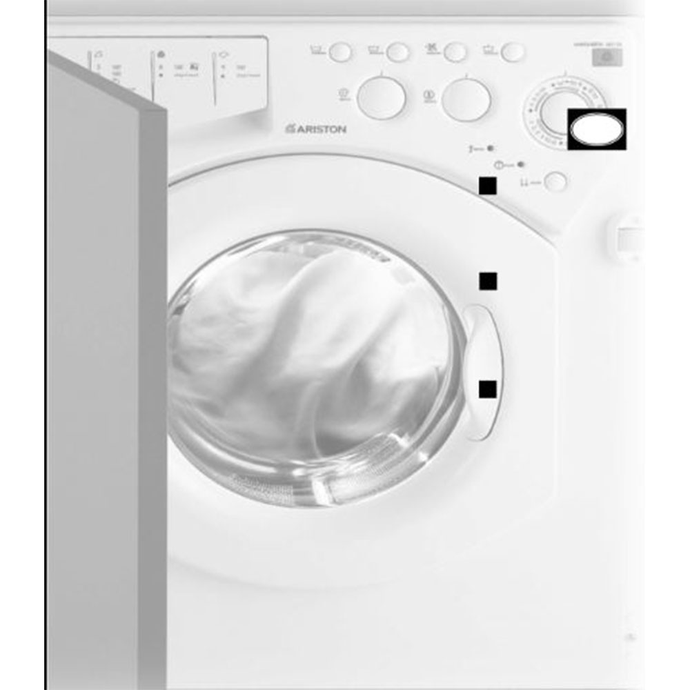 ARISTON WASHER AND DRYER SEMI INTEGRATED 1200 RPM MANUAL MADE IN ITALY WHITE -CDE12X