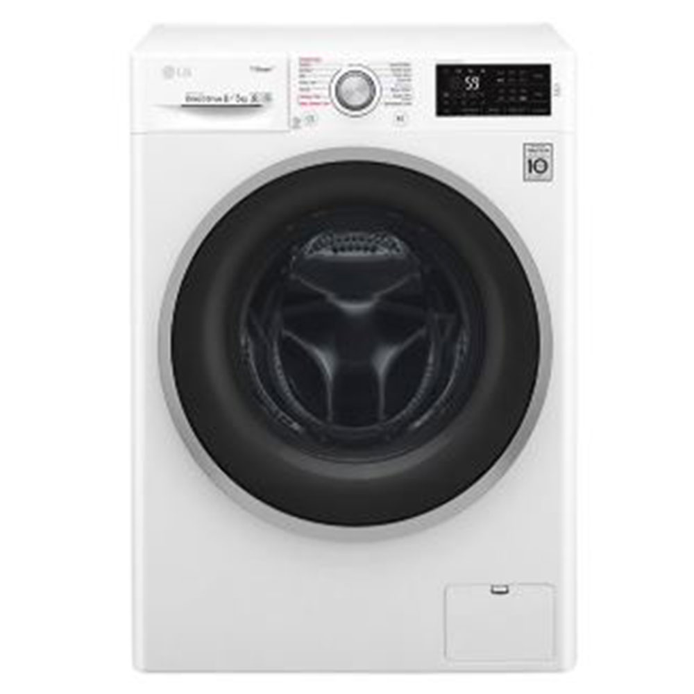 LG Washer Dryer, 1400 RPM, 10/7KG White, WDJ8142W