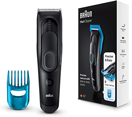 Braun Hair Clipper Ultimate Hair Clipping Experience from Braun in 9 Lengths, HC5010