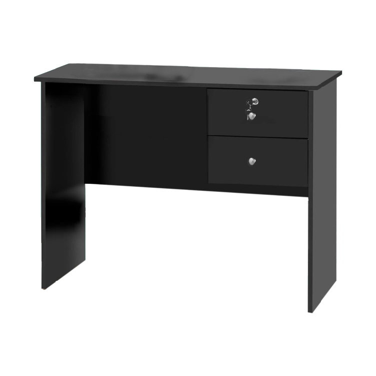 Operative Desk Black 100x60cm with 2 drawers