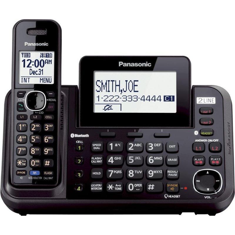 Panasonic 2-Lines Phone with Answering Machine, KXTG9541