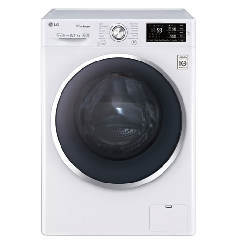 LG Front Load Washer/Dryer, 8KG/5KG, 1400RPM, White, WDJ7141WTHP