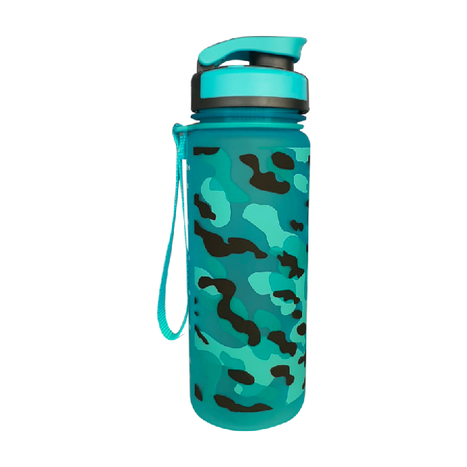 ALAZA Retro Teal Turquoise Blue Water Bottle with Straw Lid Vacuum