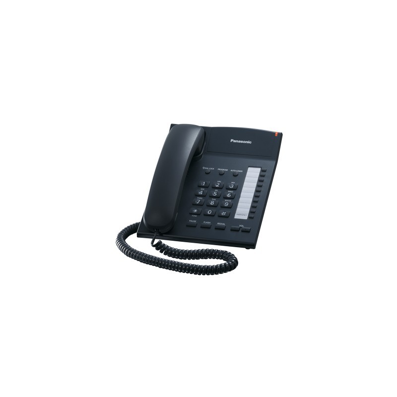Panasonic 20 One Touch Dial , 10 Speed Dialer, Programmable Flash Time Setting / Pause Black, TS820B