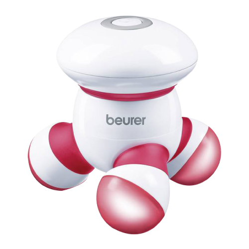 Beurer Mini Massager In Red, Gentle Vibration Massage - At Home, In The Office Or On The Go, MG16RED