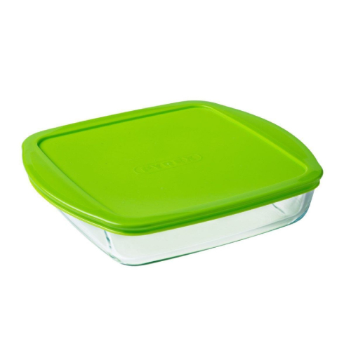 Pyrex Square Dish with Lid 1.0 L, 211P000