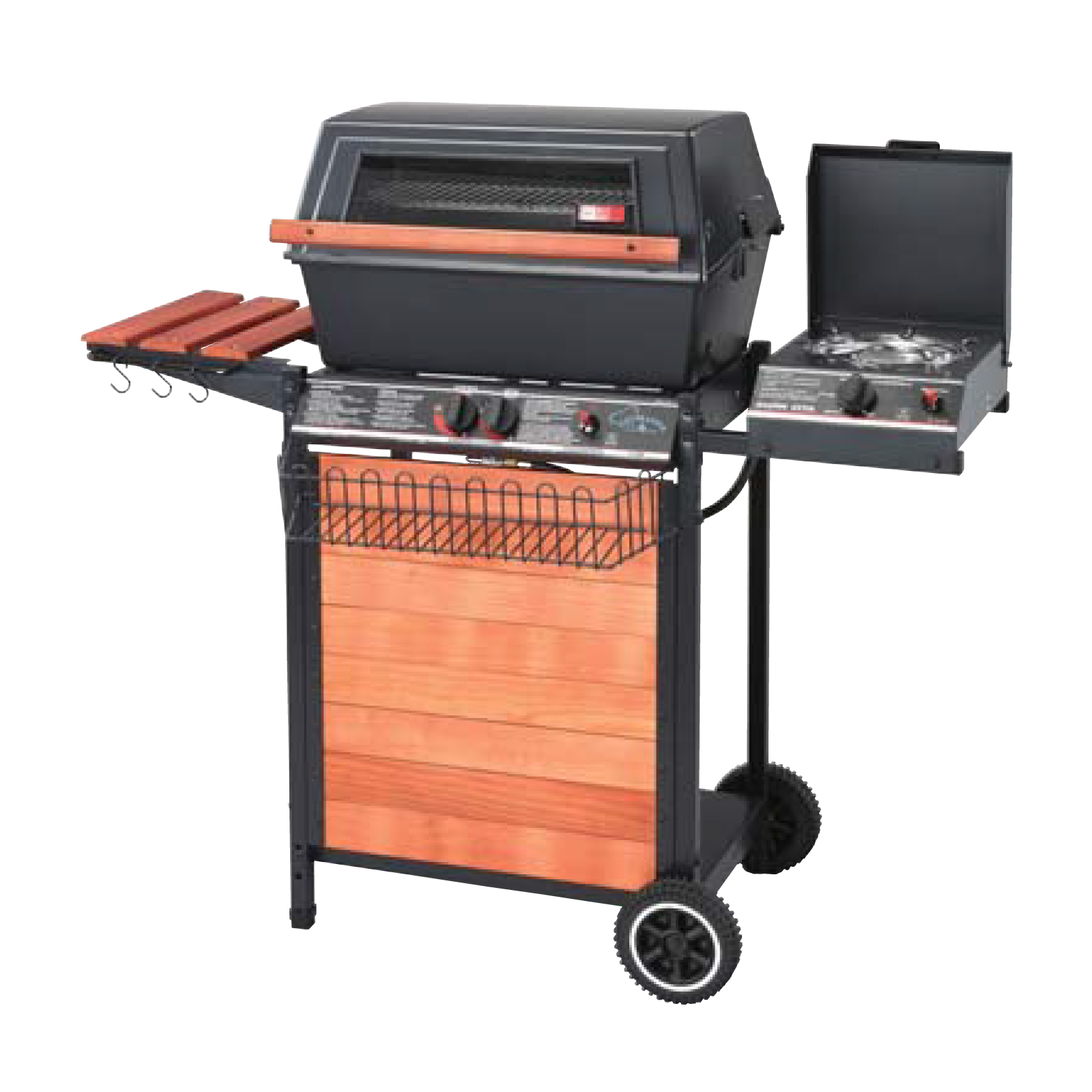 Luxury Aluminum Gas Grill With Side-Burner, 2808L
