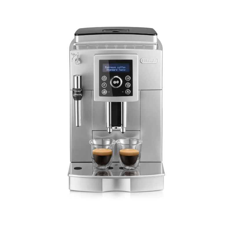 Delonghi Full Automatic Digital Espresso/Cappuccino Machine Silver, ECAM23420SB