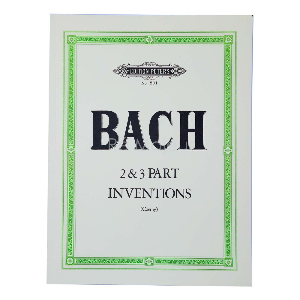 Bach 2 & 3 Part Inventions (Czerny) Piano Book, P201